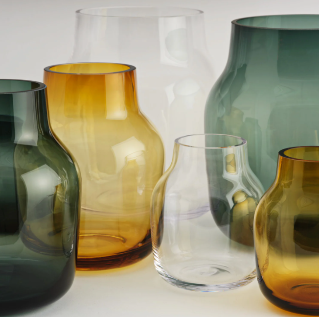 Silent Vase, Clear 7.8"