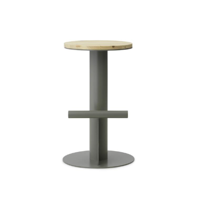 Pole Stool 65cm, Pine/Grey