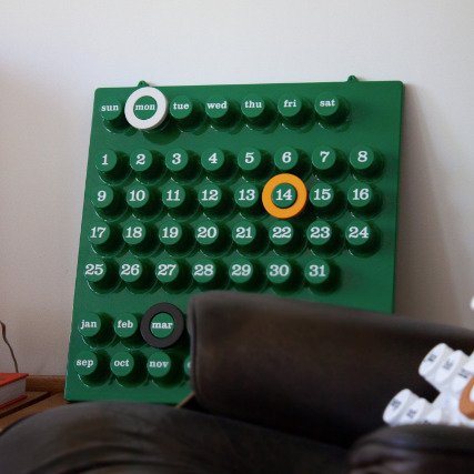 Ring a Date Calendar, Green