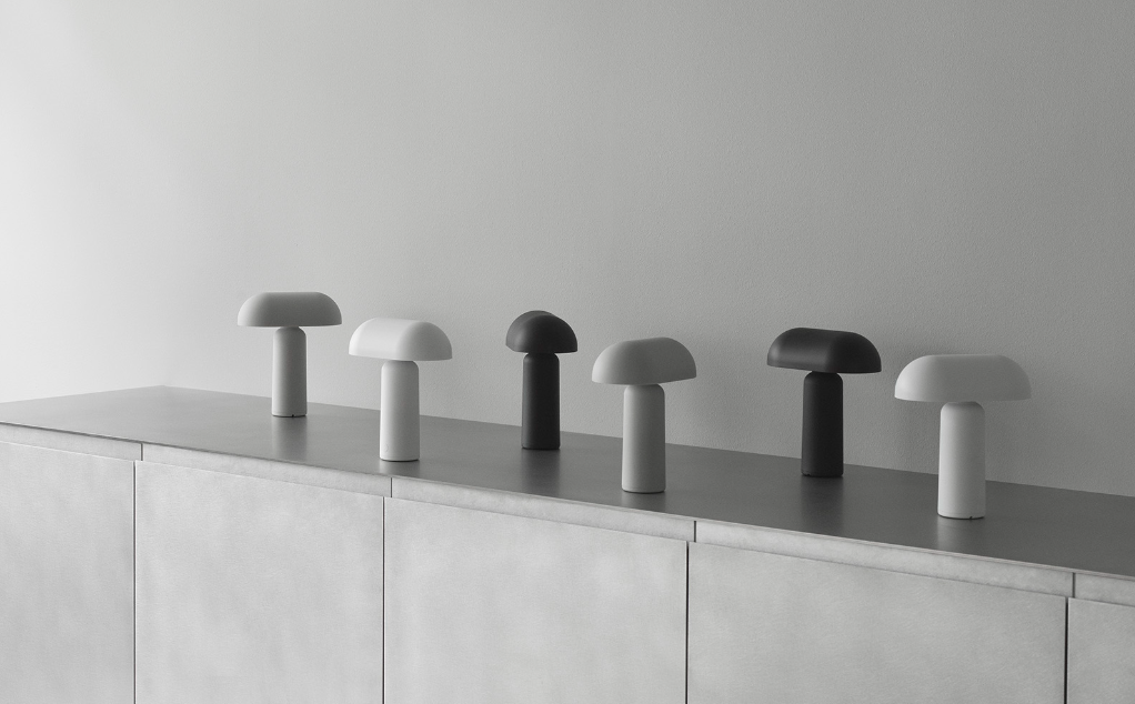 Porta Table Lamp, Grey