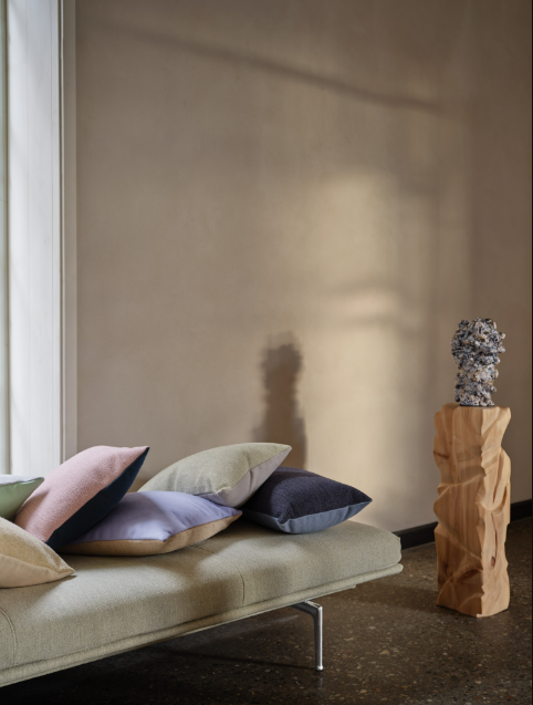Mingle Cushion, Sand/Lilac 17.7 X 17.7"