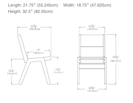 Alfresco Dining Chair, Solid Back, Leaf Green