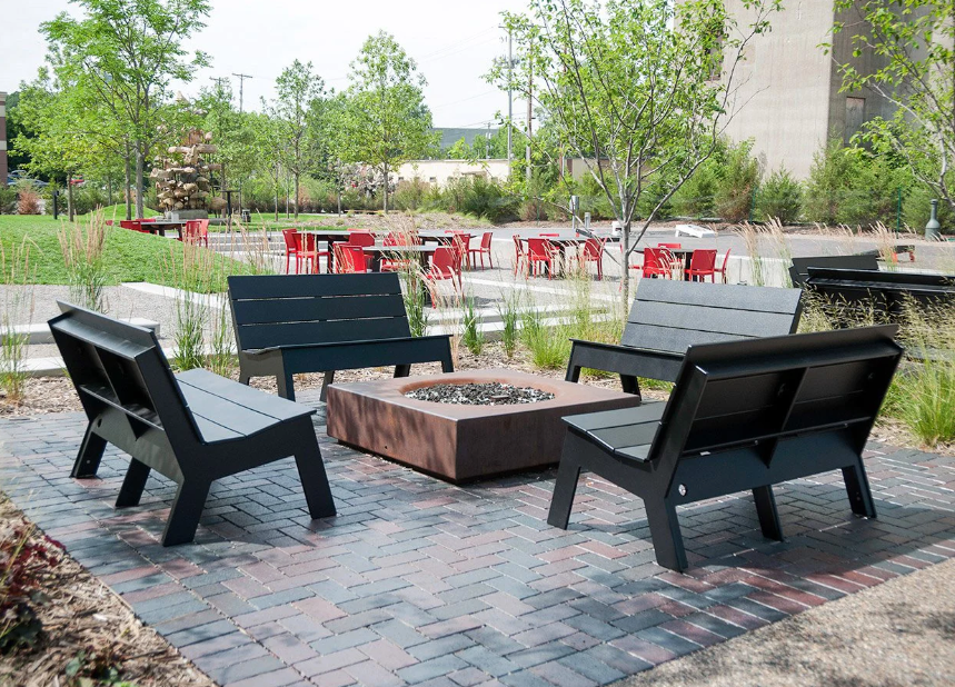 Fire Bench, Cloud White
