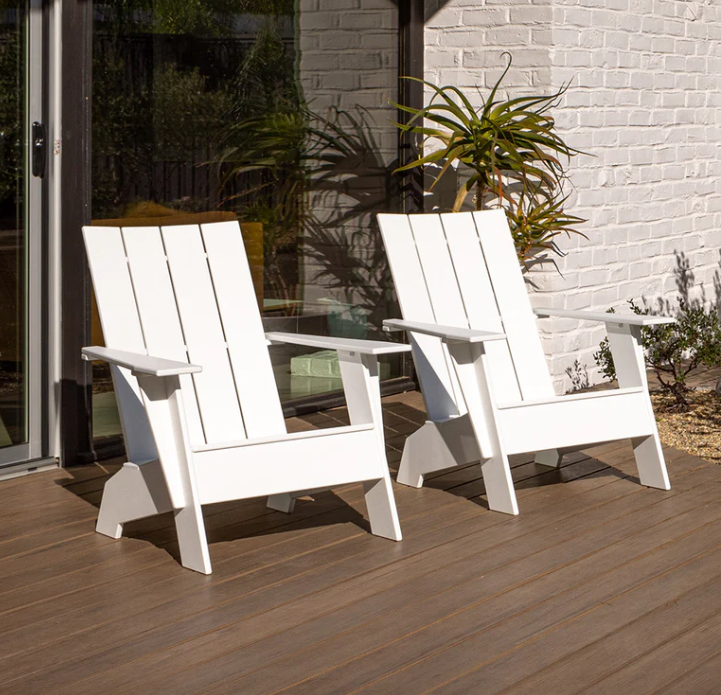 Adirondack Chair (Flat), Fog Grey