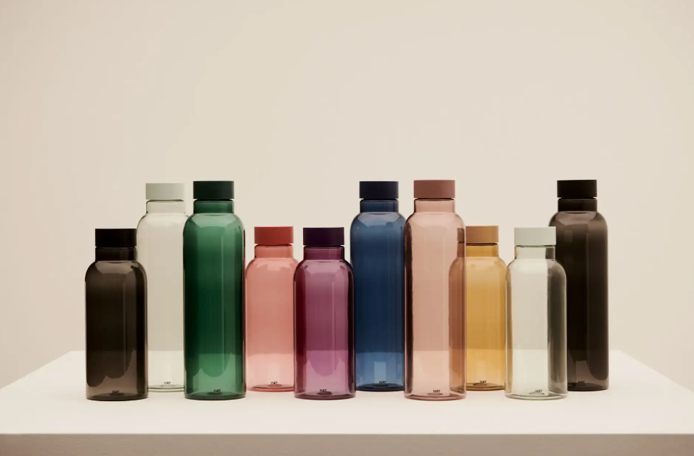 Miz Water Bottle, Charcoal Small