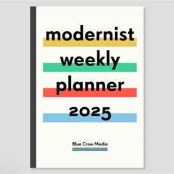 Modernist weekly planner 2025