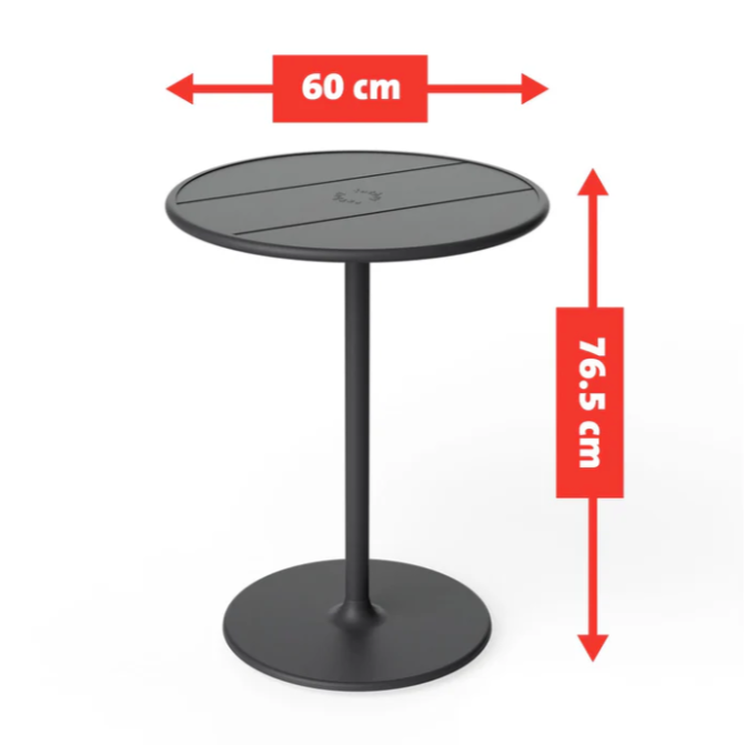 Fred's Bistro Table Set, Wave Blue. Incl 2 chairs.