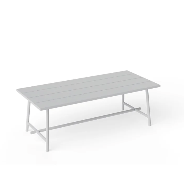 Fred's Table, Light Grey, 220 x 100 cm
