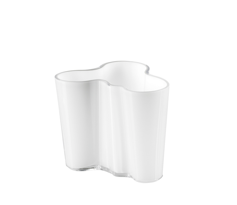 Aalto Vase 3.75", Opal white