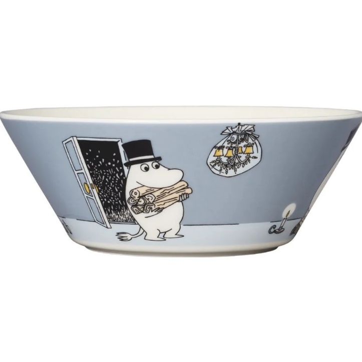 Moomin Bowl 15cm, Moominpappa Grey