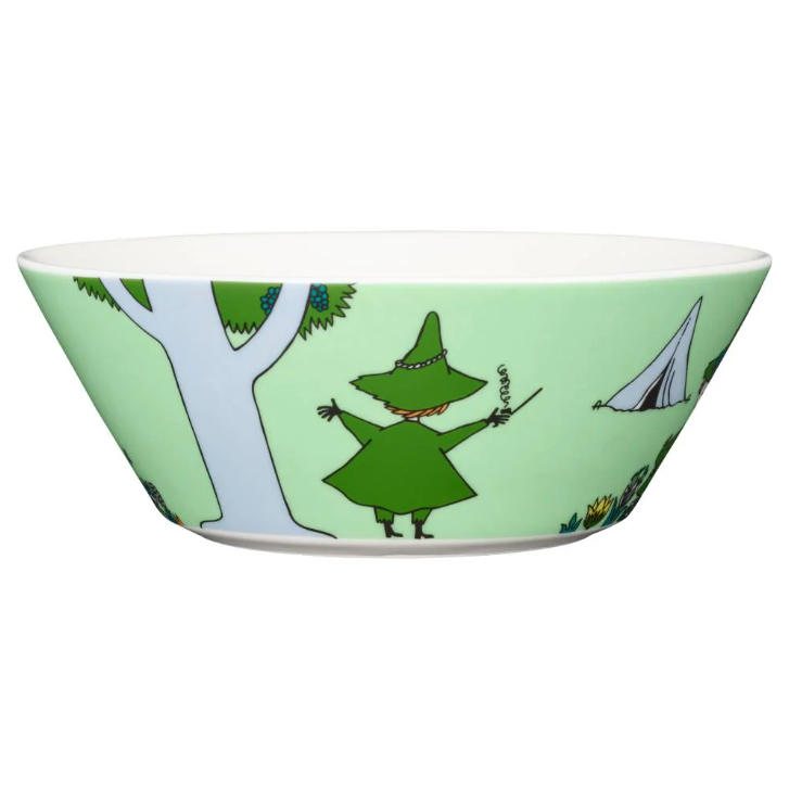 Moomin Bowl 15cm, Snufkin Green