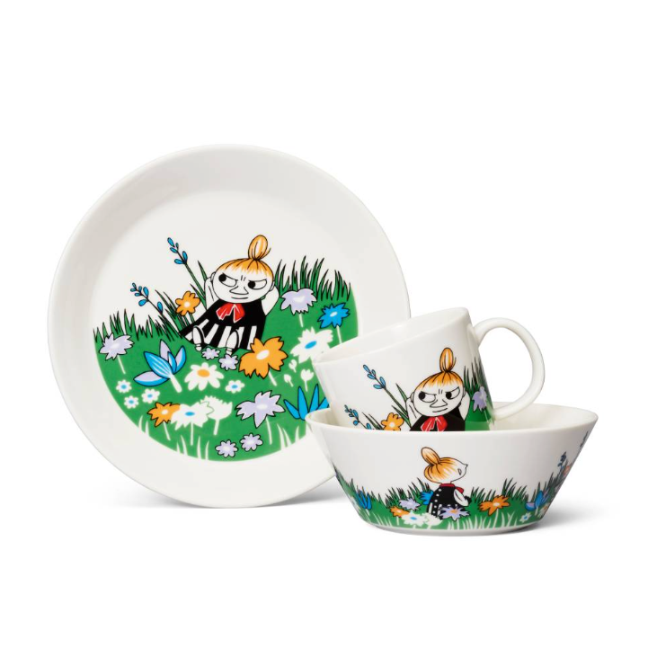 Moomin Plate 19cm, Little My and Meadow