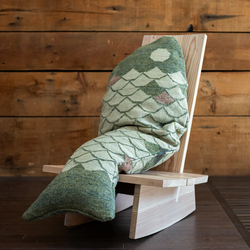 Lucky Fish Pillow, Green