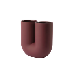 Kink Vase, Deep Red