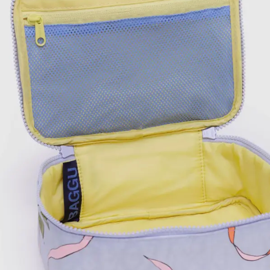 Small Cosmetic Case - Apricots & Ribbons