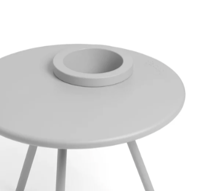 Bakkes 'In and Out' End Table, Light Grey