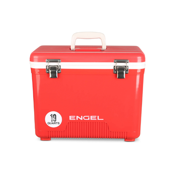 Cooler + Dry Box w/ Strap, 19qt - Coral