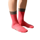 Double Cuff Socks, Watermelon Stripe