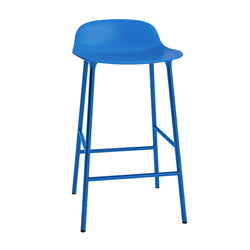 Form Stool 65 cm Steel, Bright Blue/Bright Blue Base