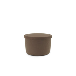 Hide Storage Pouf Small, Brown