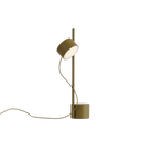 Post Table Lamp, Brown Green