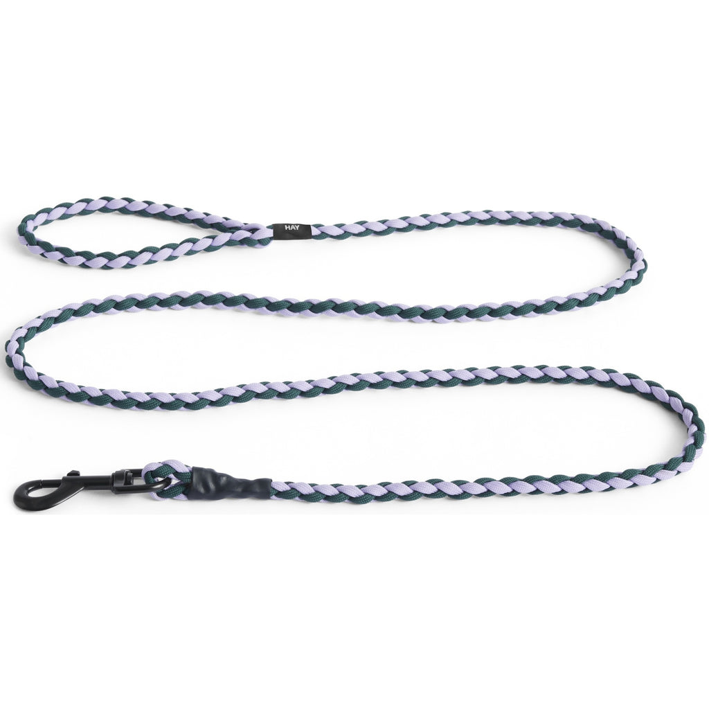 Dog Leash Braided, Lavender/Green, M/L