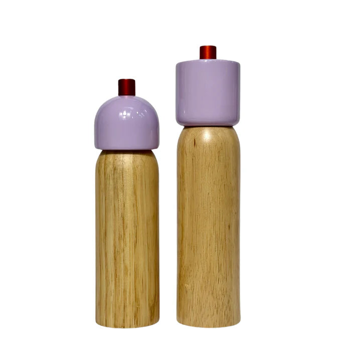 Grinder, Med, Lilac + Red