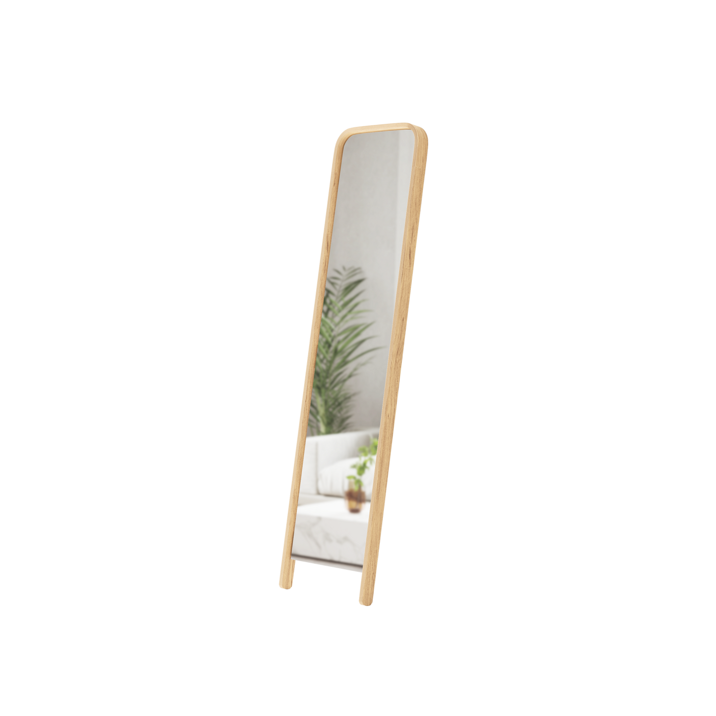 Bellwood Leaning Mirror, Natural