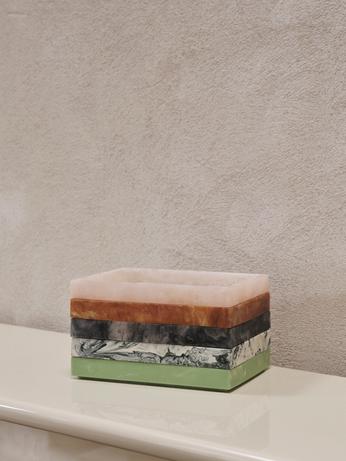 Mist Tray 10 x 15 cm, Emerald Off-White