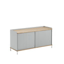 Enfold Sideboard, Oak/Grey, 49 x 17.7 x 24.6 inch