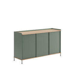 Enfold Sideboard, Tall, Oak/Dusty Green