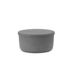 Hide Storage Pouf Large, Grey