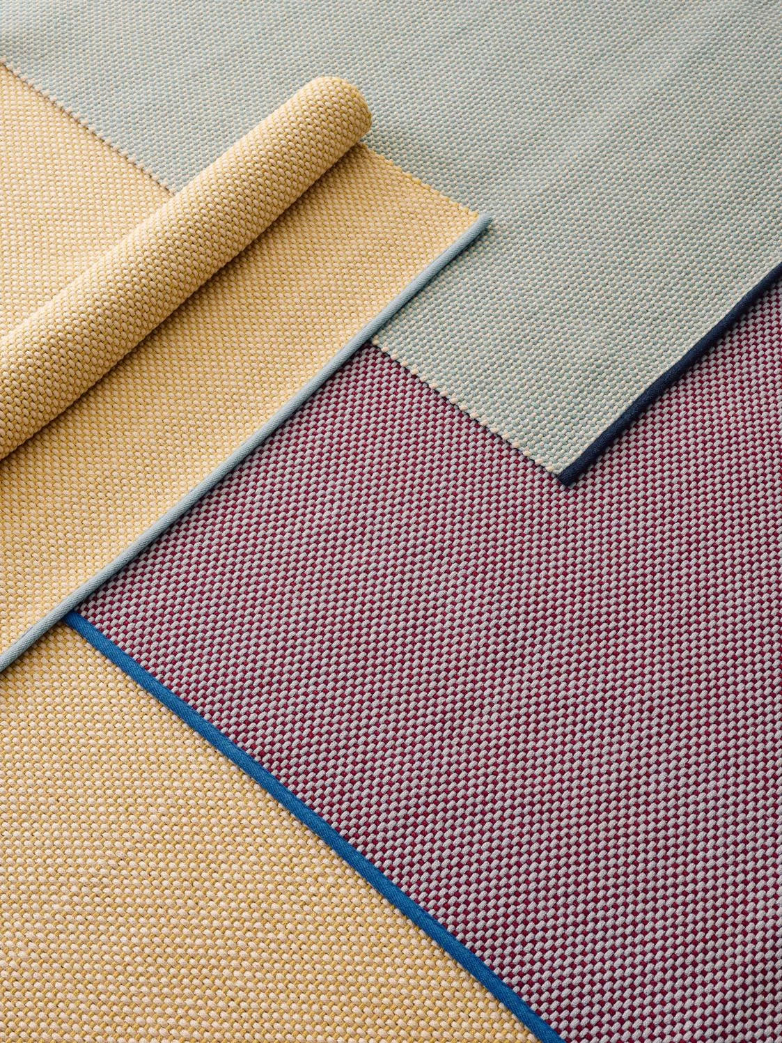 3 Colour Rug, Light Grey, 140 x 200 cm