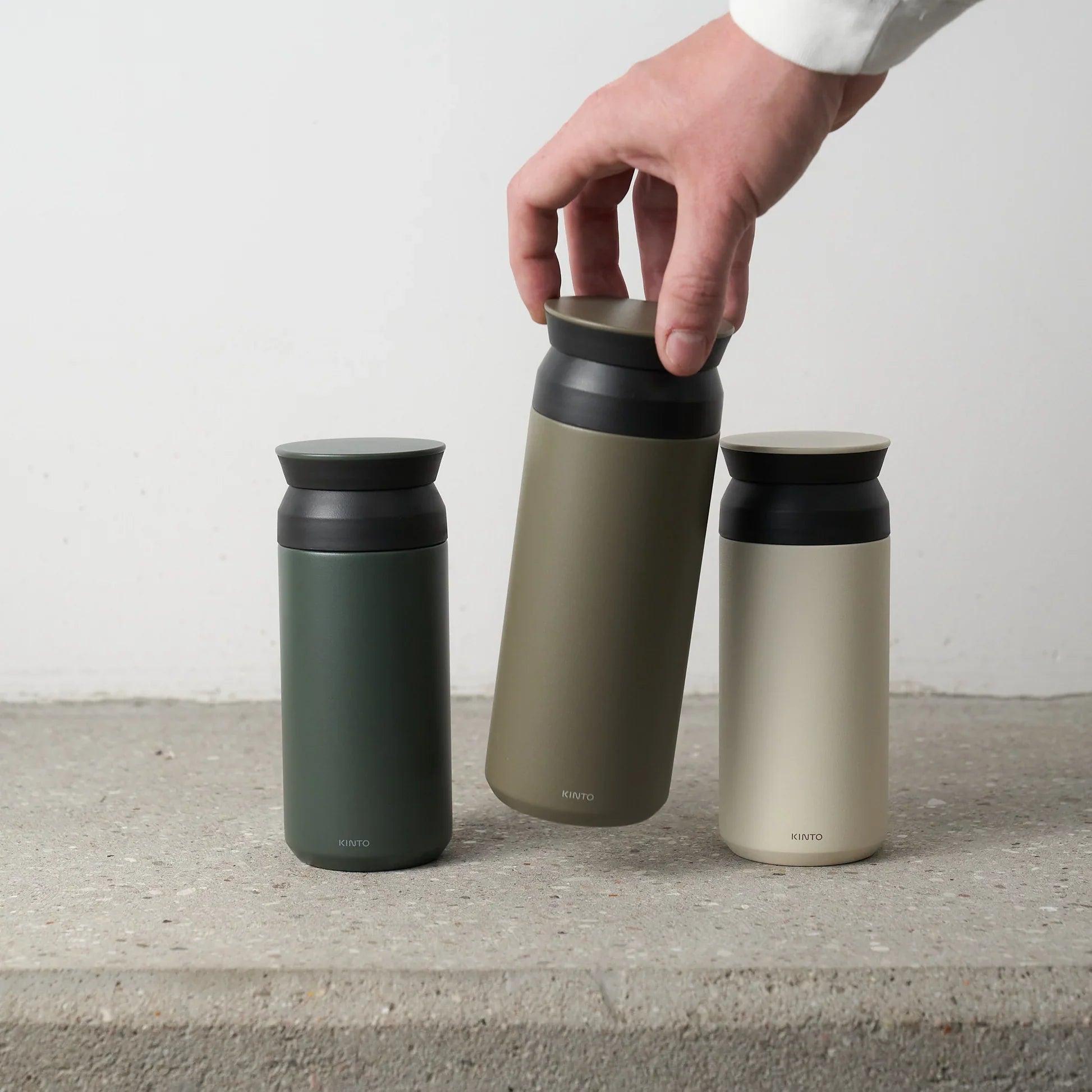 Kinto Travel Tumbler, Ash Green, 500ml