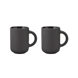 Theo mug, set of 2 - matte black