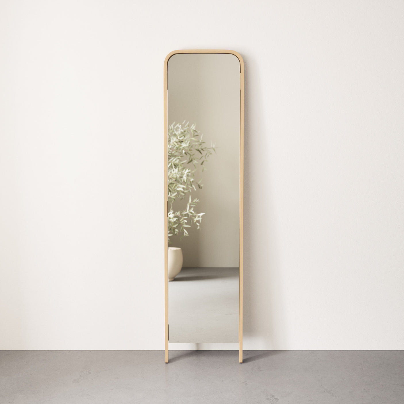 Bellwood Leaning Mirror, Natural