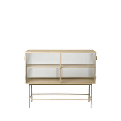 Haze Sideboard, Reeded Glass, Cashmere