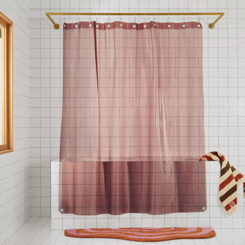 Sun Shower Curtain, Rose
