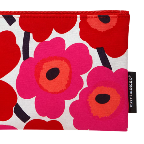 Kaika Mini Unikko Cosmetic Bag, Red