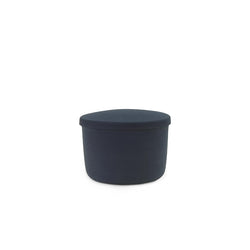 Hide Storage Pouf Small, Steel