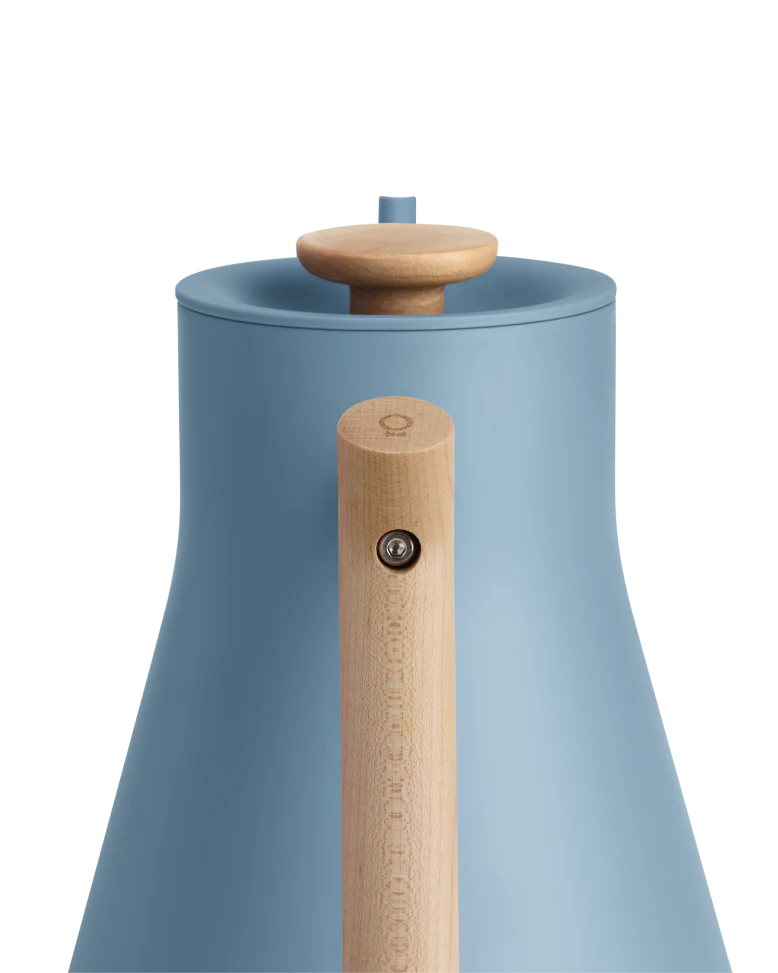 FELLOW Stagg EKG Pro Electric Kettle, Hazy Blue and Maple