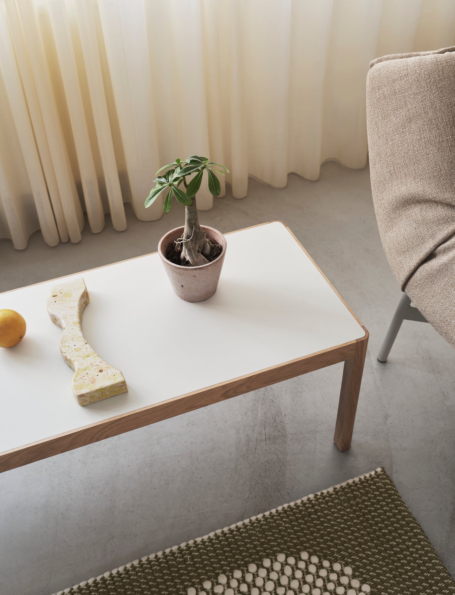 Workshop Coffee Table, Oak, 47" x 17"