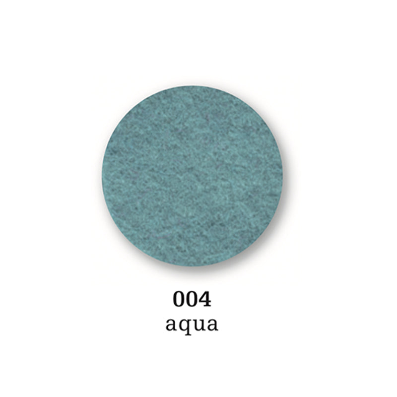 Felt coaster round, 10cm, aqua blue