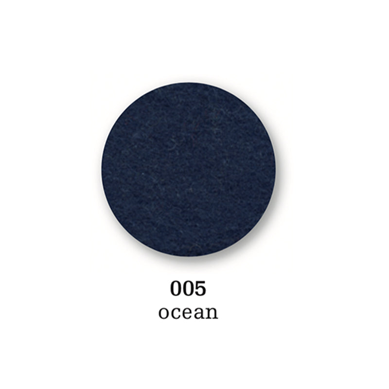 Felt coaster round, 10cm, ocean