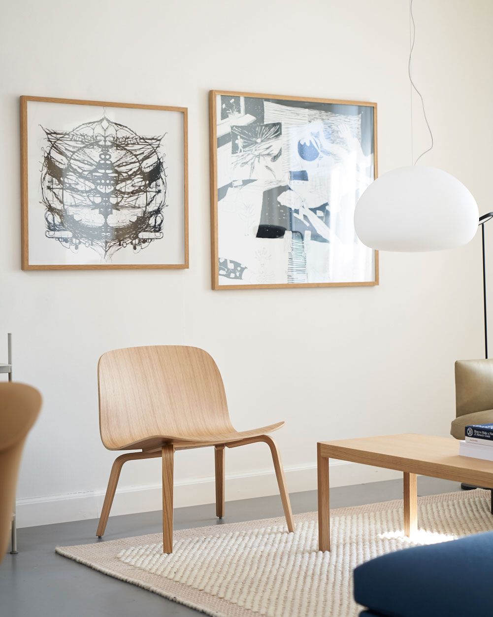 Visu Lounge Chair, Natural Oak