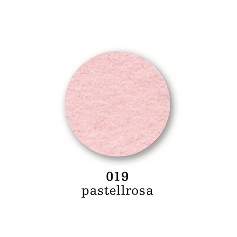 Felt coaster round, 10cm, pastelrosa