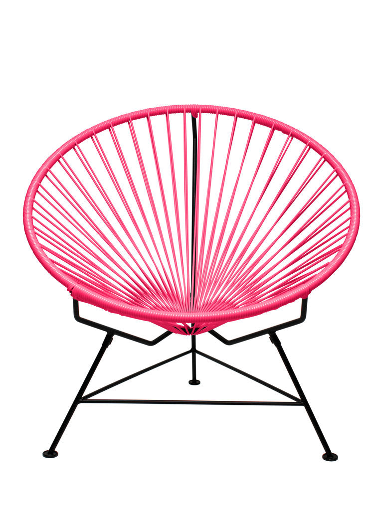 Condesa Chair, Pink Cord / Black Frame