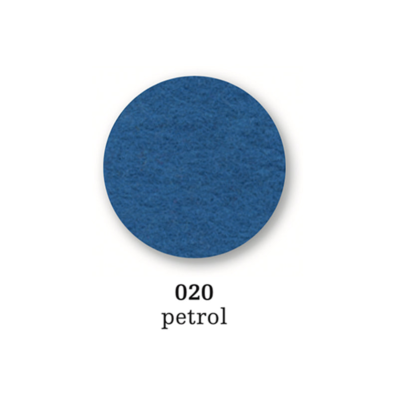 Felt coaster round, 10cm, petrol