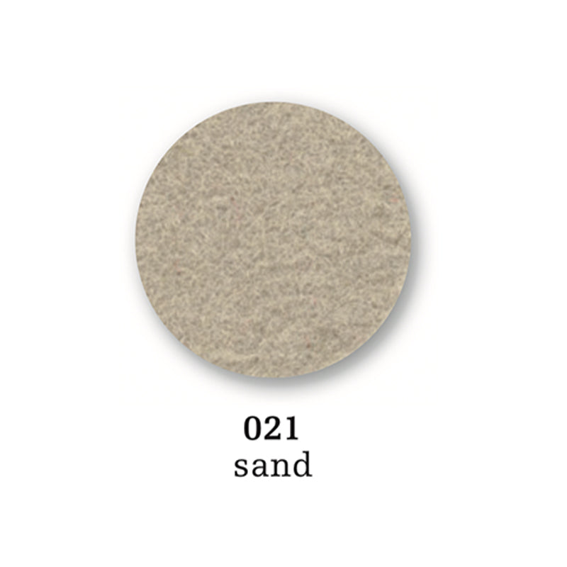 Felt coaster round, 10cm, sand