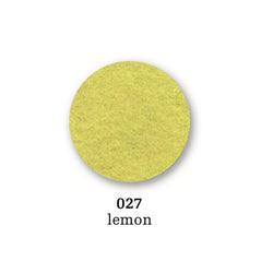 Felt coaster round, 10cm, lemon yellow